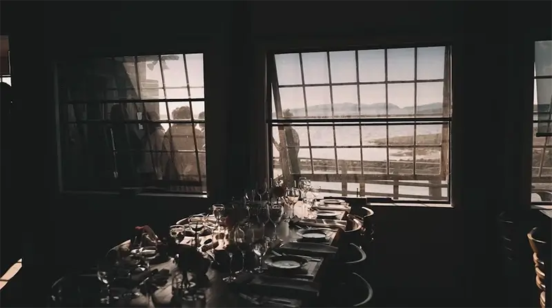 a set table